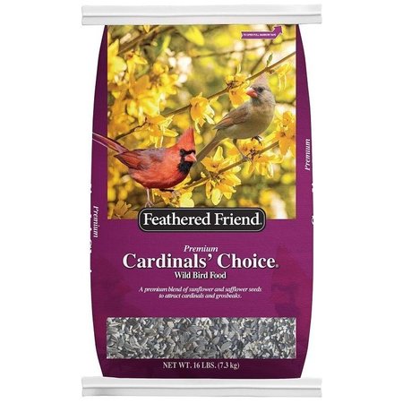 FEATHERED FRIEND Cardinal's Choice Series Wild Bird Food, Premium, 16 lb Bag 14174